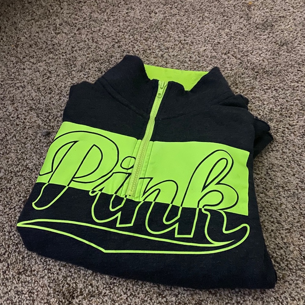 Victoria’s Secret pink half zip up